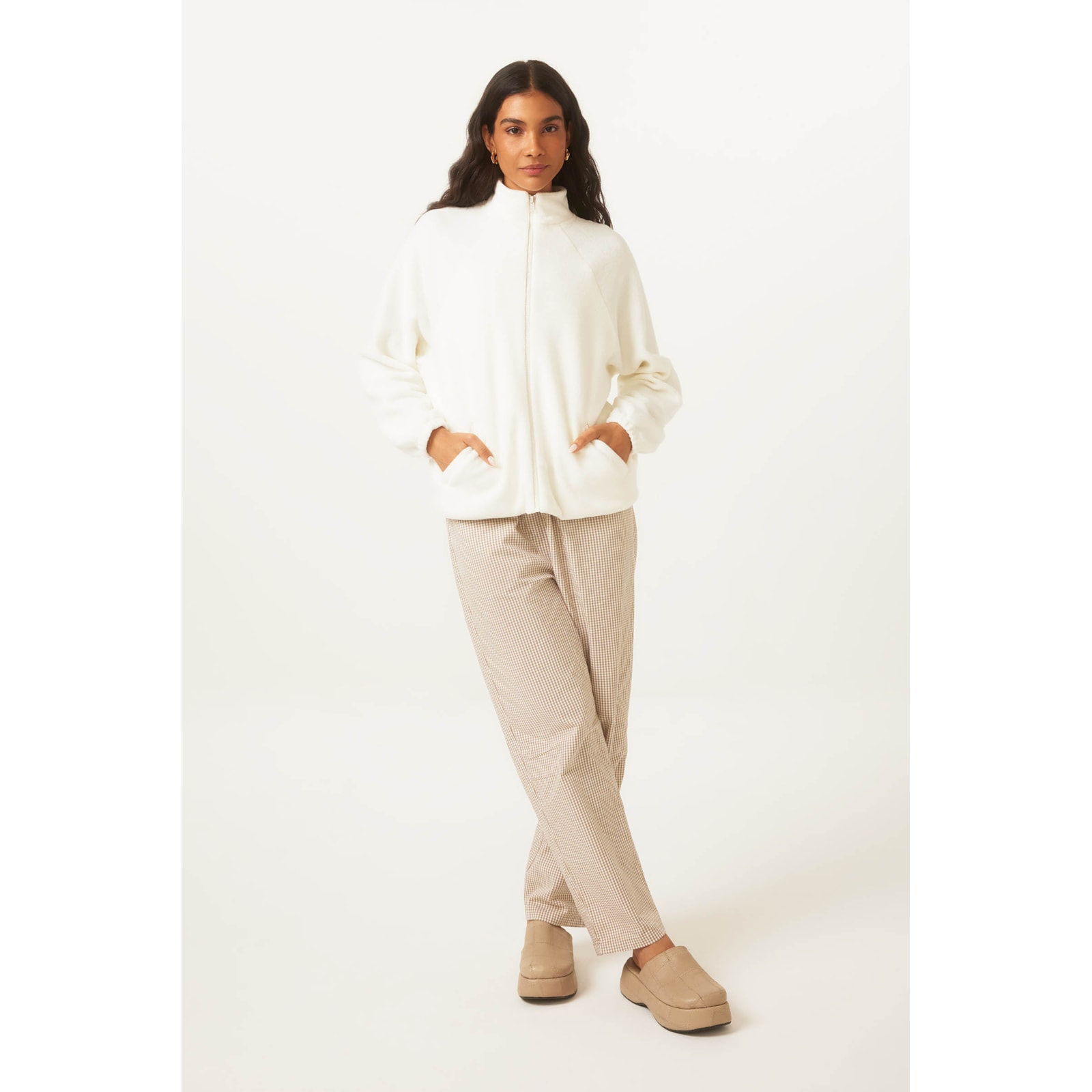 Casaco Yogini Fleece Marina Off White