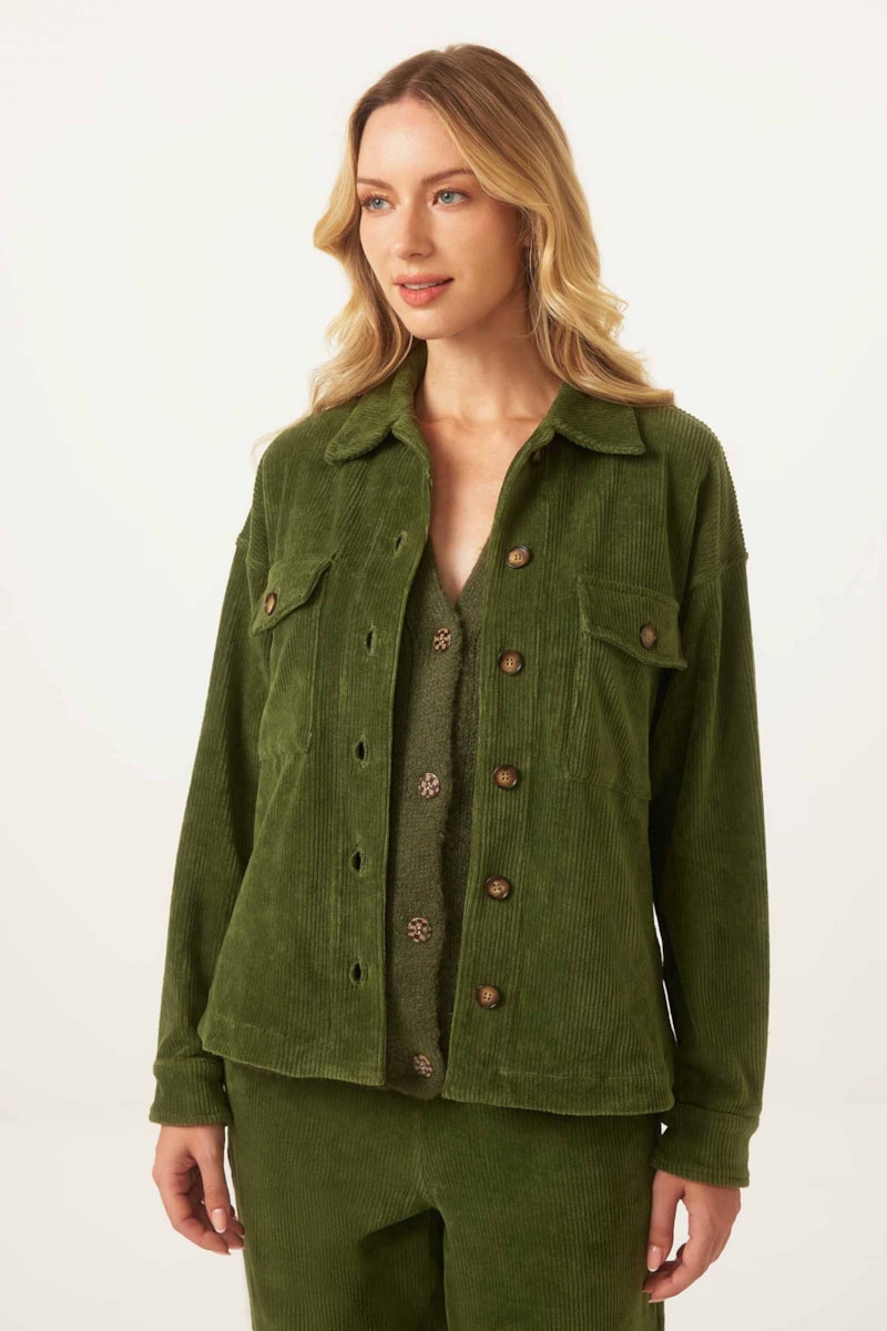 Jaqueta Yogini Cotele Heidi Militar