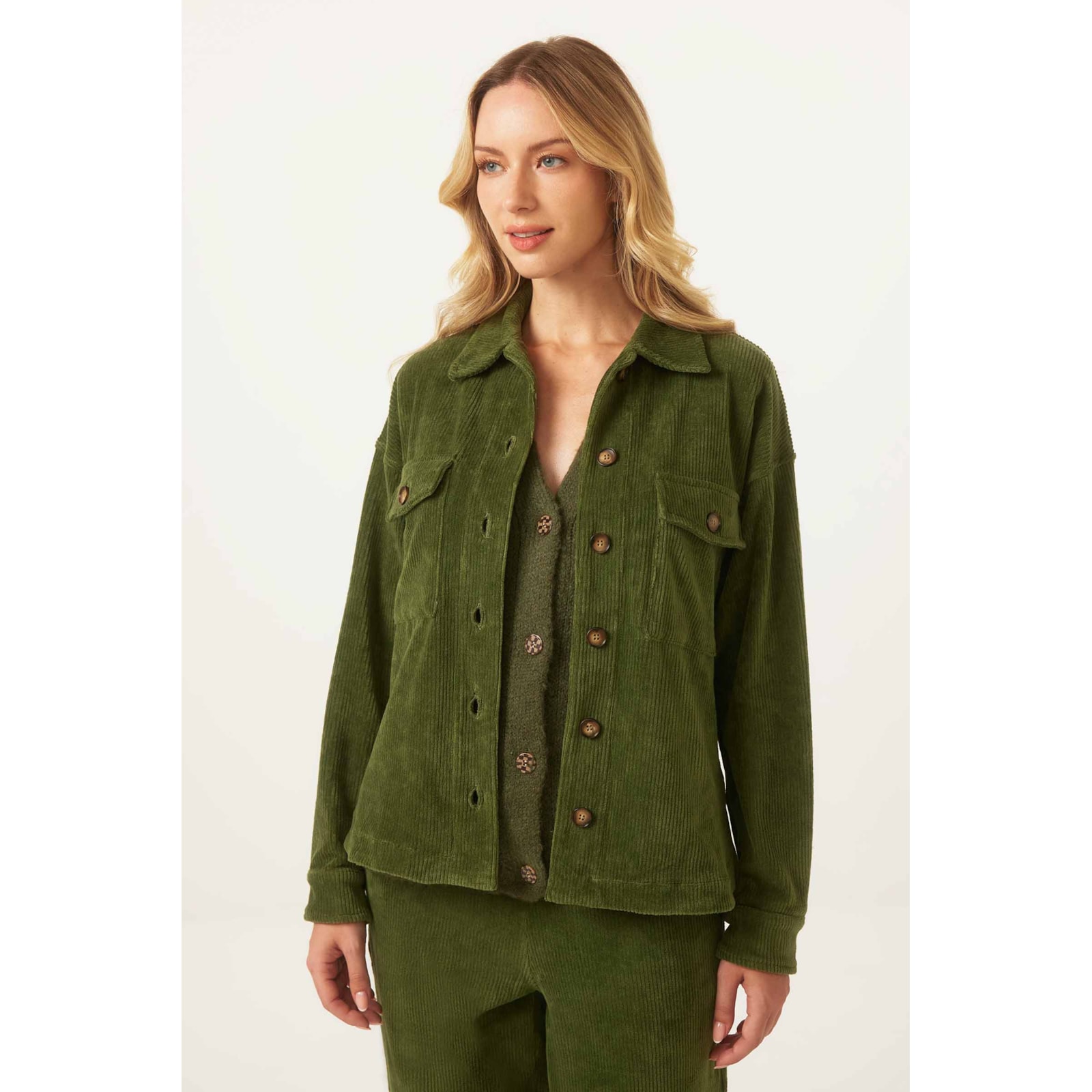 Jaqueta Yogini Cotele Heidi Militar
