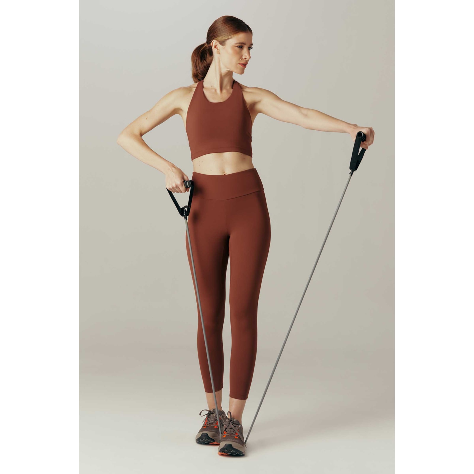 Legging Yogini High Rise Renata Marrom