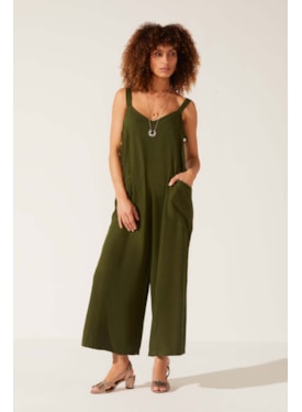 Macacao Yogini Linho Gilda Dye Verde