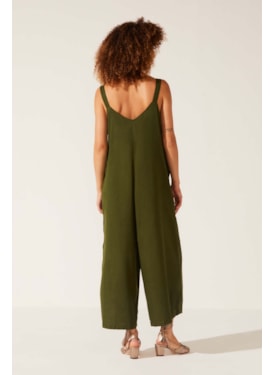 Macacao Yogini Linho Gilda Dye Verde