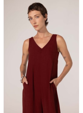 Macacao Yogini Liocel Regata Dalva Bordo