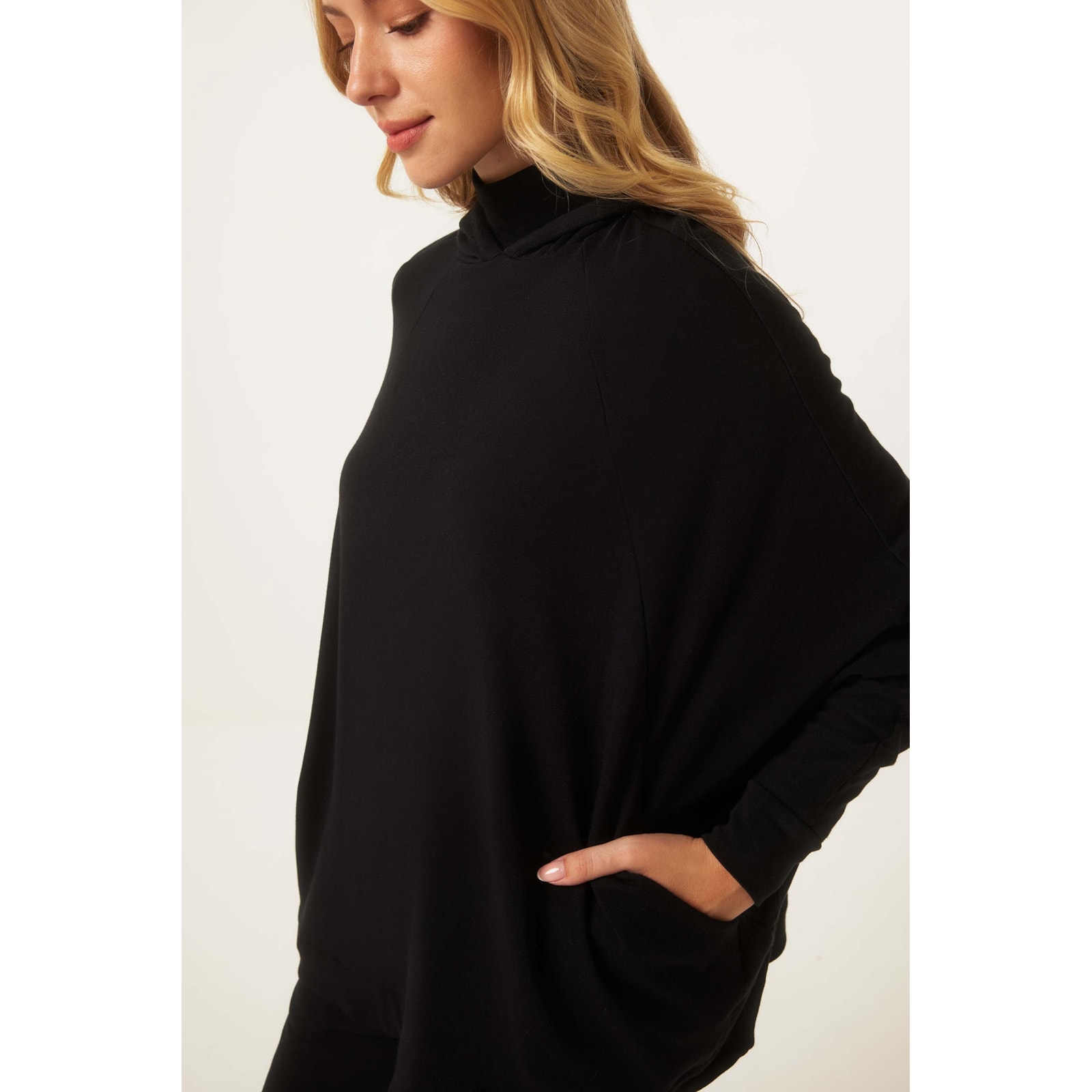 Pelerine Yogini Algodao Thermo Modal Preto