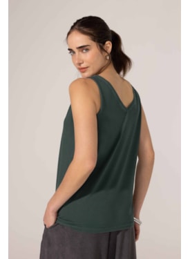 Regata Yogini C/ Linho Livia Verde Escuro