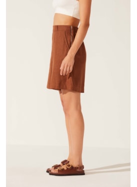 Short Dye Camelo Linho Eunice