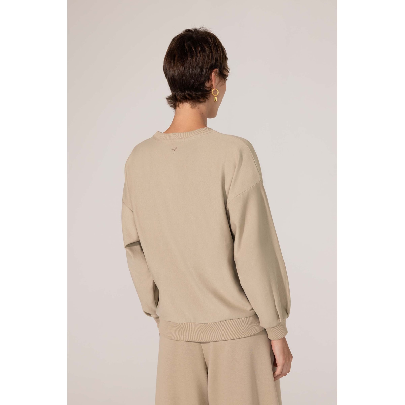 Sweatshirt Areia Algodão Felícia 