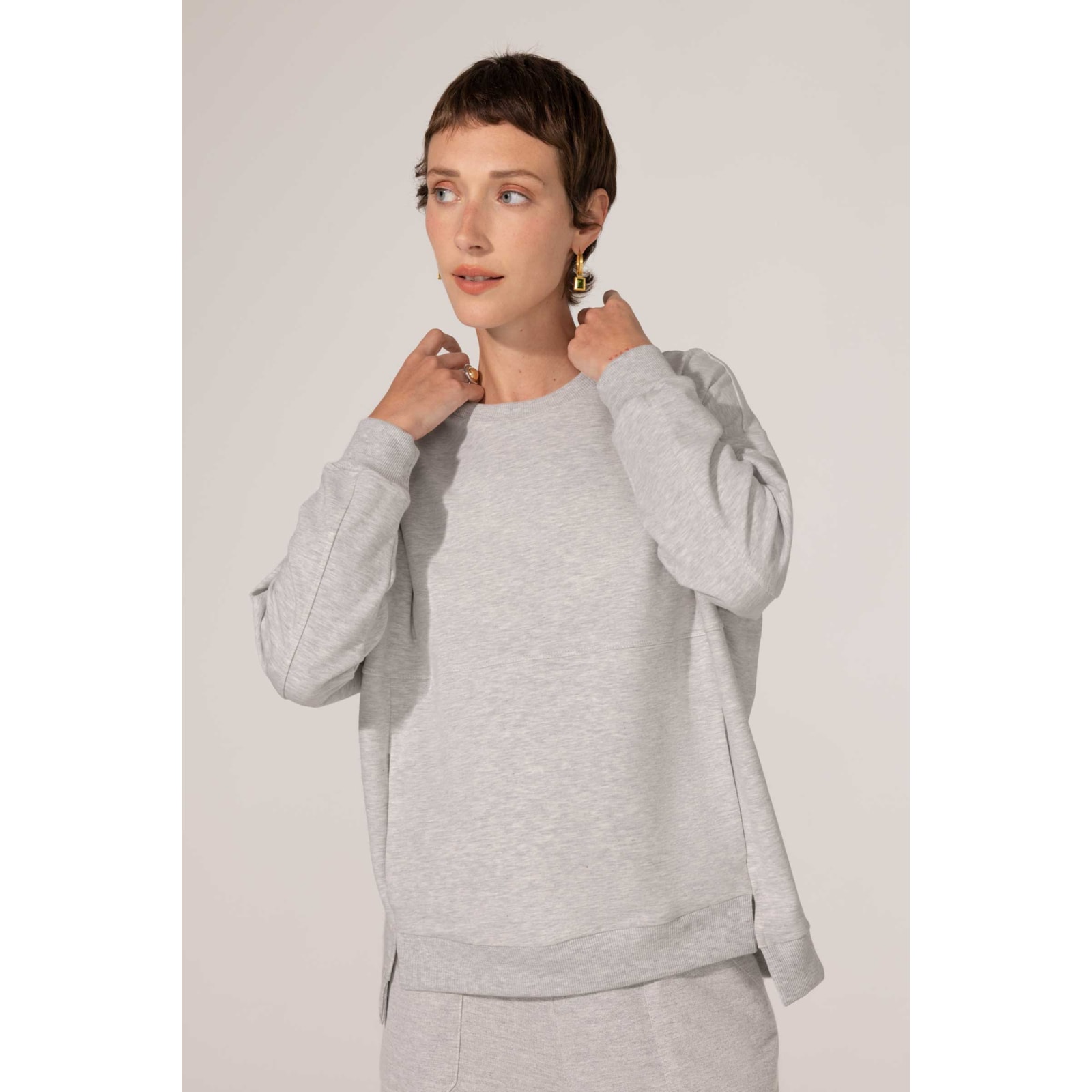 Sweatshirt Mescla Algodão Eda