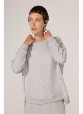 Sweatshirt Mescla Algodão Eda