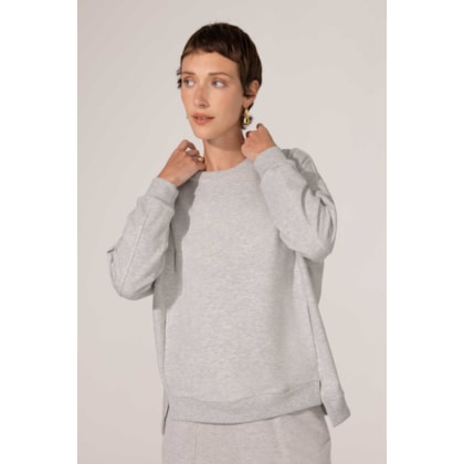 Sweatshirt Mescla Algodão Eda