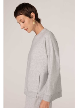 Sweatshirt Mescla Algodão Eda