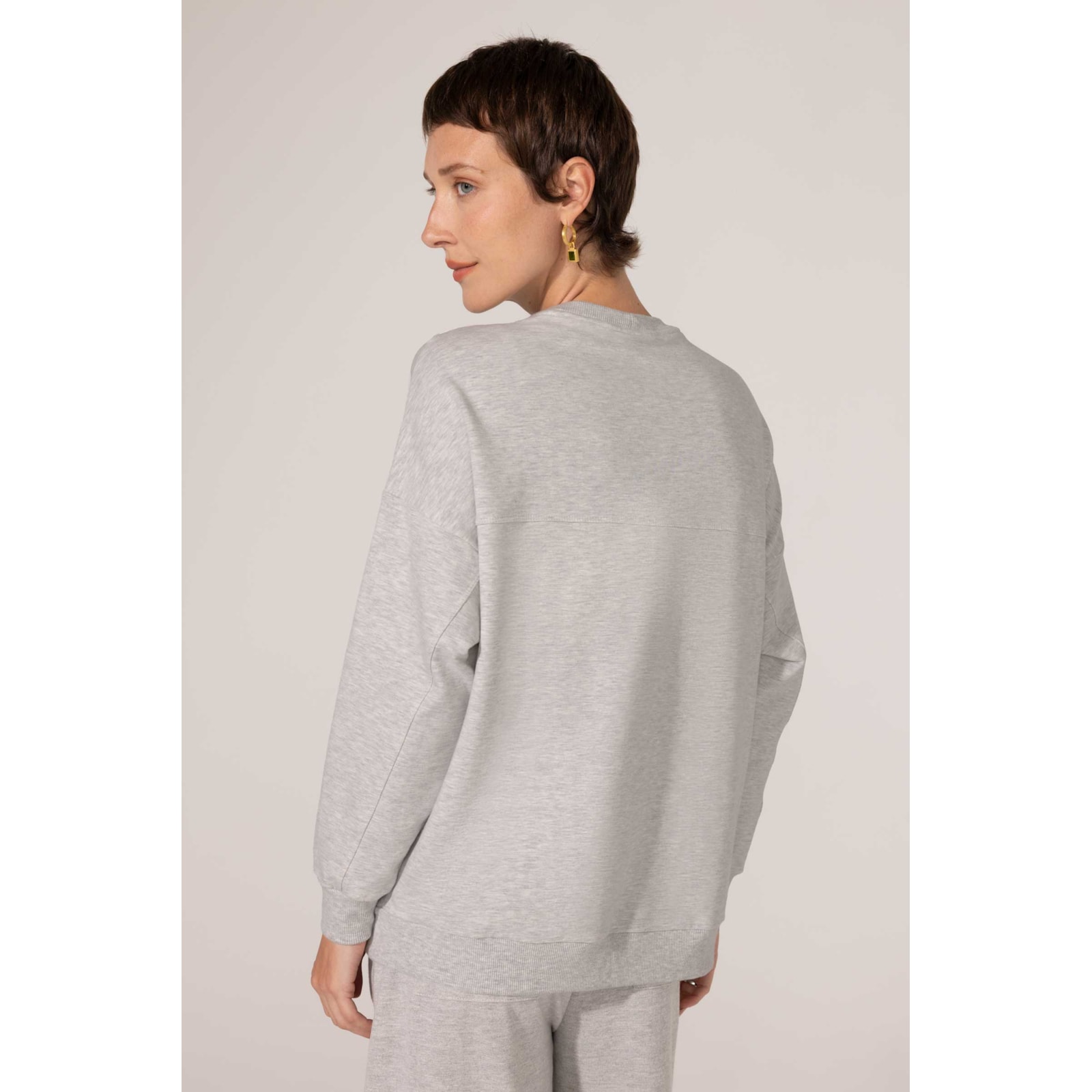 Sweatshirt Mescla Algodão Eda
