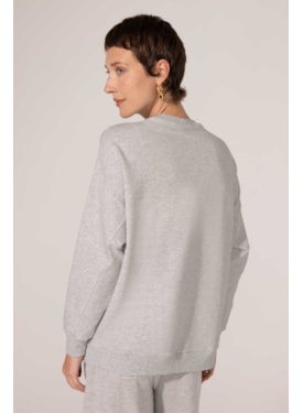 Sweatshirt Mescla Algodão Eda