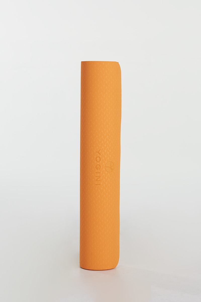 Tapete Yogini Tpe (183x61x5cm) Laranja/ Preto
