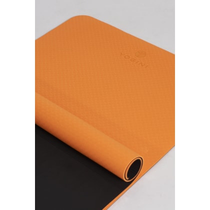 Tapete Yogini Tpe (183x61x5cm) Laranja/ Preto