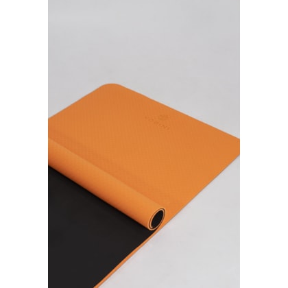 Tapete Yogini Tpe (183x61x5cm) Laranja/ Preto