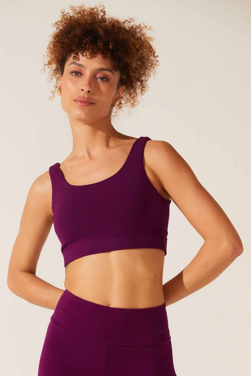 Top Yogini Algodao Dye Durga Orquidea