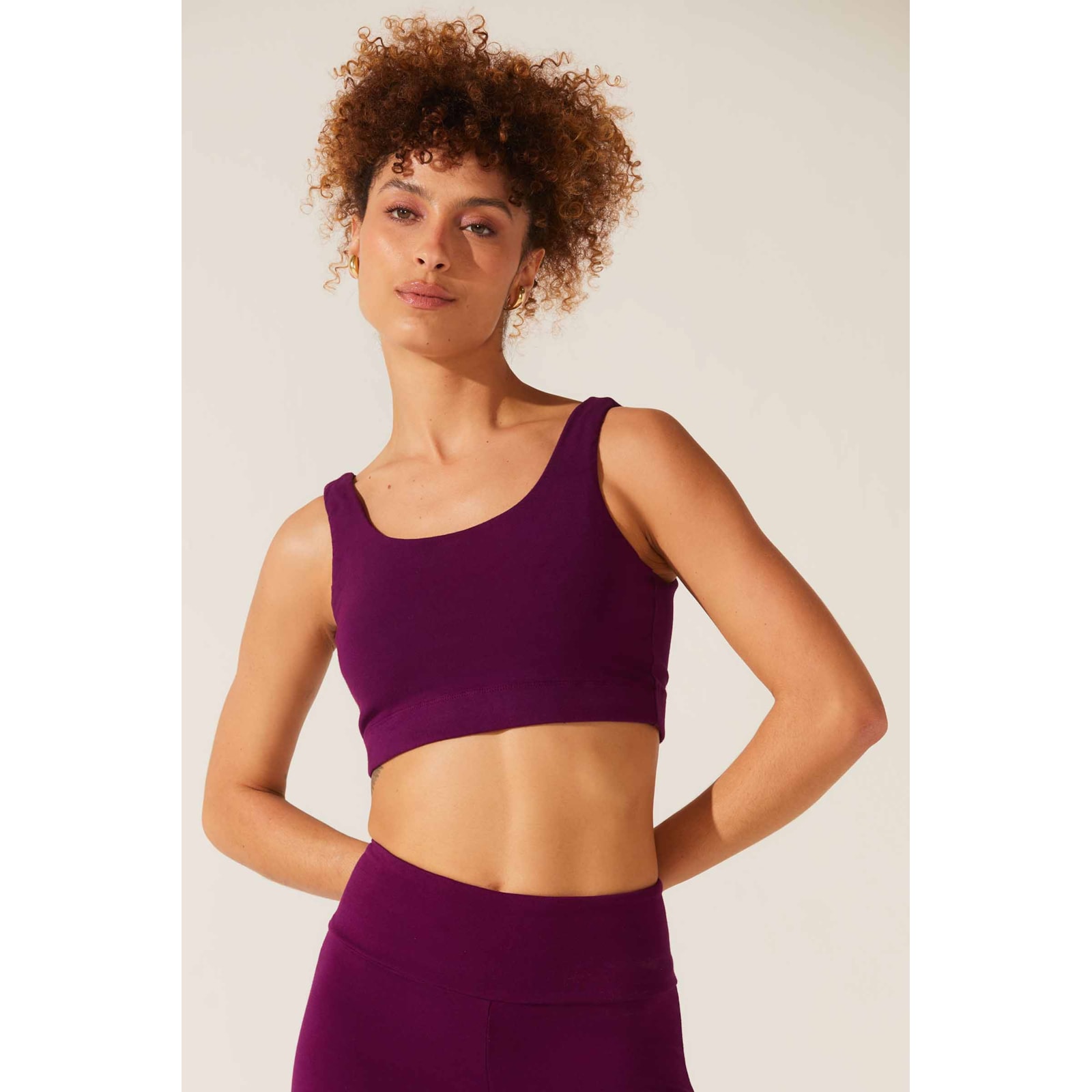 Top Yogini Algodao Dye Durga Orquidea