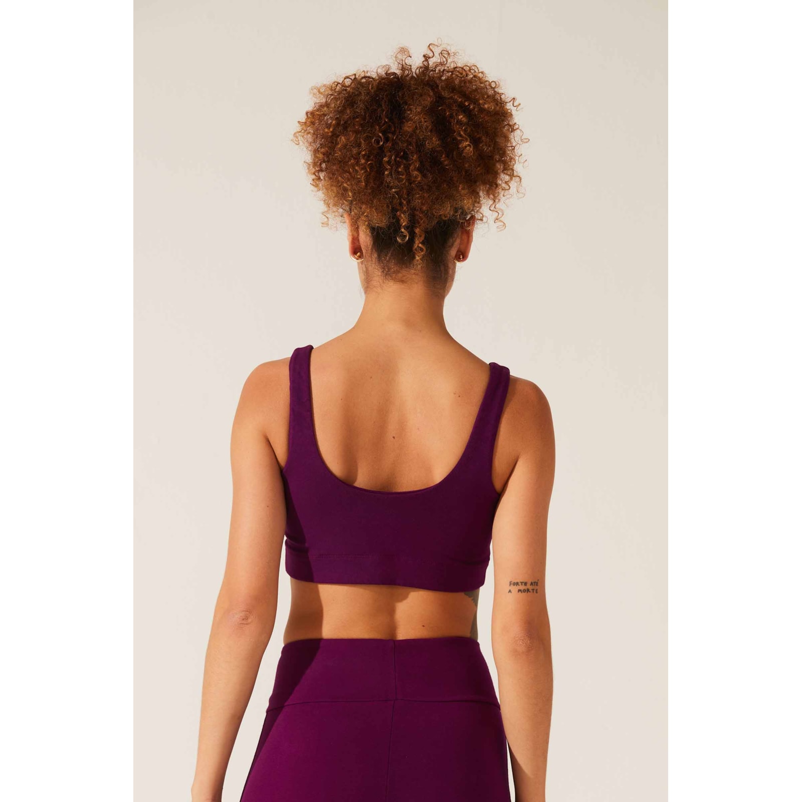 Top Yogini Algodao Dye Durga Orquidea