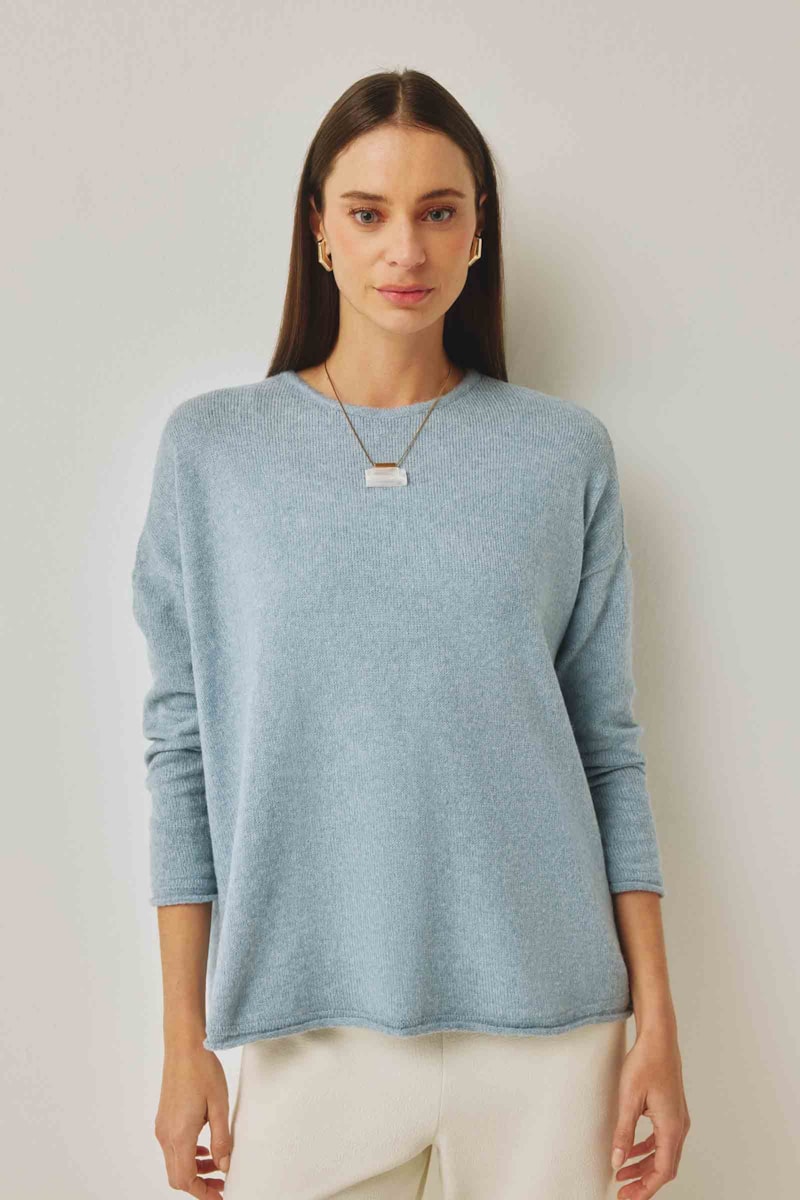 Trico Sweater Yogini London Azul Claro