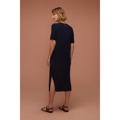 Vestido Yog Moletom Bambu New Isis (P) Marinho