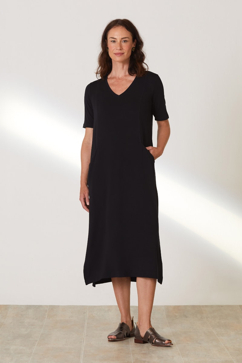 Vestido Yog Moletom Bambu New Isis (P) Preto