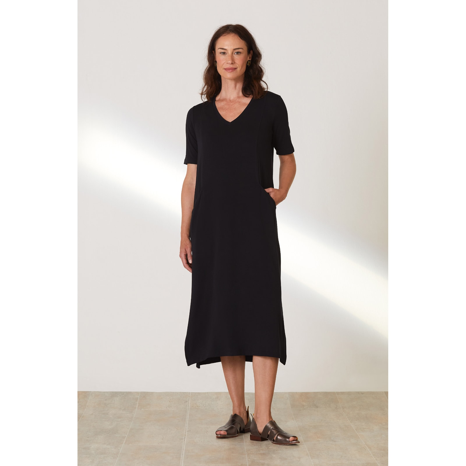 Vestido Yog Moletom Bambu New Isis (P) Preto
