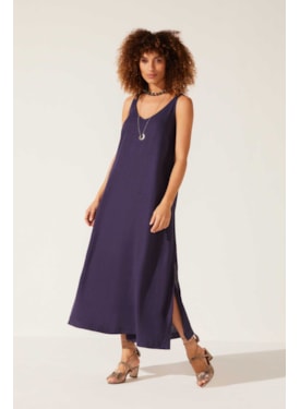 Vestido Yogini Linho Ella Dye Ii Carbono