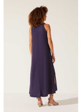Vestido Yogini Linho Ella Dye Ii Carbono