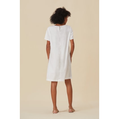 Vestido Yogini Linho Florence Dye Off White