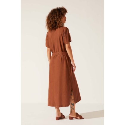 Vestido Yogini Linho Mc Dye Eunice Camelo