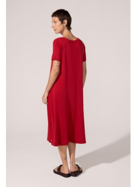 Vestido Yogini Moletom Bambu Evase (46) Amora