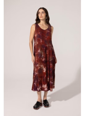 Vestido Yogini Regata Dye Angela Bordo