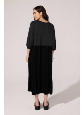 Vestido Yogini Silvia Preto